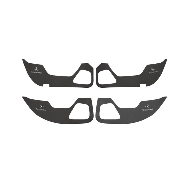 Black Car interior door cover For Mercedes A Class 2020 / Black Color - Image 1