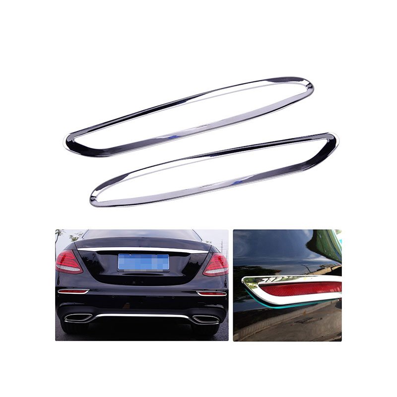 HTB1k03rbfDH8KJjy1Xcq6ApdXXaj Car rear fog light accessories For Mercedes New E Class 2016-2019 / Silver Color ( 2 Pieces ) - Image 1
