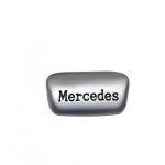 Mercedes Steering Wheel Emblem  For Mercedes New C Class 2016-2019 ( short )  / Silver Color