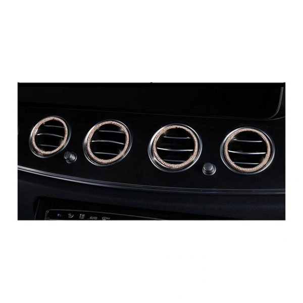 Inner frame for air conditioning vents For Mercedes New E Class 2016-2019 / Rose Gold Color ( 4 Pieces )