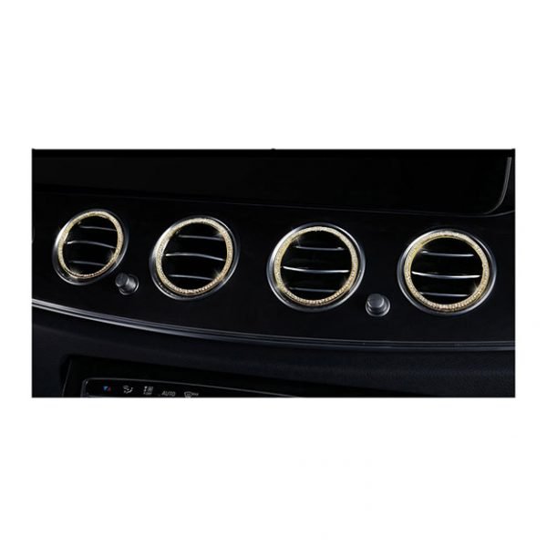 Inner frame for air conditioning vents For Mercedes New E Class 2016-2019 /  Gold Color ( 4 Pieces )