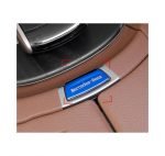 Center console opening button cover For Mercedes New E Class 2016-2019 /  Blue Color - Image 2