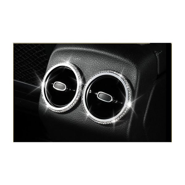 Outer Rear air conditioner vents frame For Mercedes  A Class 2019-2020  ( 2 Pieces ) / Silver Color
