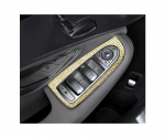 Control buttons frame for windows and car mirrors For Mercedes New C Class 2016-2019 ( 4 Pieces )  / Gold Color - Image 2