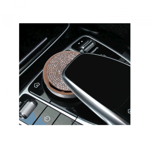 Multimedia buttons cover For Mercedes New C Class 2016-2019 / Rose Gold Color