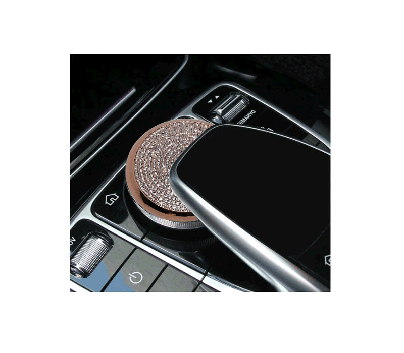 WeChat-Screenshot_20220101113726 Multimedia buttons cover For Mercedes New C Class 2016-2019 / Rose Gold Color - Image 1