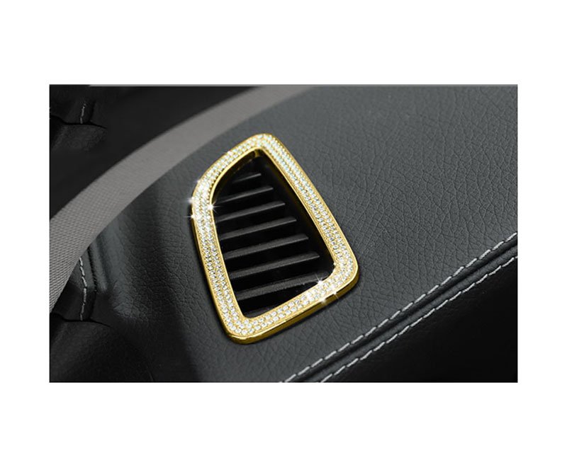 WeChat-Screenshot_20220101134200 Air Conditioner Frame For Mercedes New E Class 2016-2019 ( 2 Pieces ) / Gold Color - Image 1