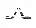 Sticker for car seat adjustment button For Mercedes New C Class 2016-2019 / Black Color
