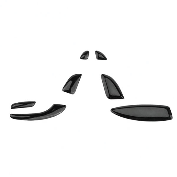 Sticker for car seat adjustment button For Mercedes New C Class 2016-2019 / Black Color