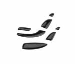 Sticker for car seat adjustment button For Mercedes New C Class 2016-2019 / Black Color - Image 2