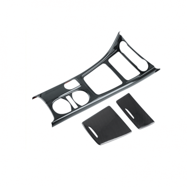 Center console cover For Mercedes 2016-2019 / Carbon Color ( 3 Pieces )