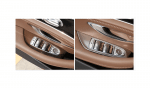 ⁦اطار لازرار التحكم في الزجاج ومرايا السيارة لمرسيدس New E Class 2016-2019 ( 4 قطع ) / لون فضي⁩ - الصورة ⁦3⁩