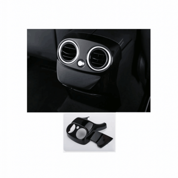 Rear air conditioner vents frame For Mercedes New C Class 2016-2019 ( 2 Pieces ) / Glossy Black Color