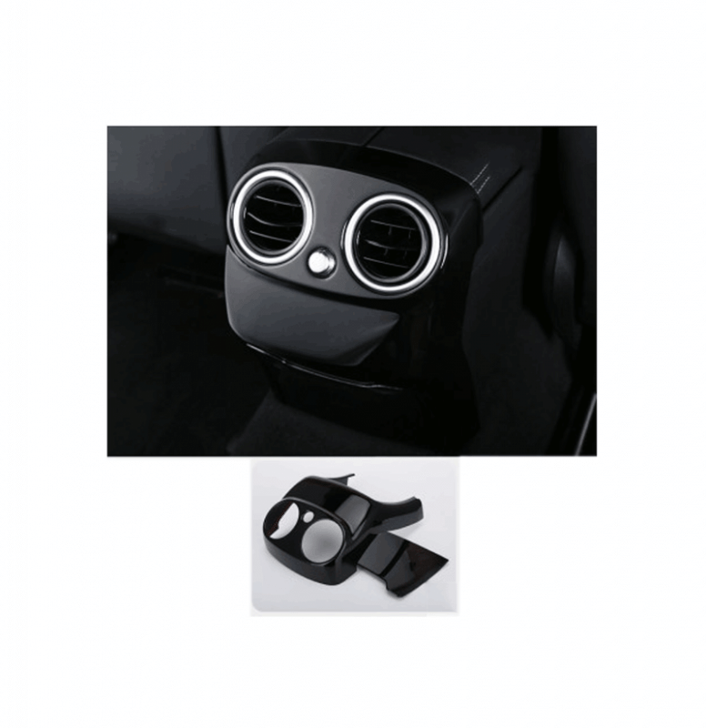 WeChat-Screenshot_20220109152142 Rear air conditioner vents frame For Mercedes New C Class 2016-2019 ( 2 Pieces ) / Glossy Black Color - Image 1