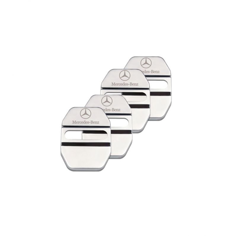 WeChat-Screenshot_20220116175914 Cover Lock car door For Mercedes C Class 2008-2014 ( 4 Pieces) / Silver Color - Image 1
