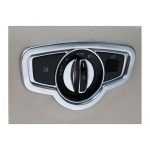Outer tire car headlight control button For Mercedes New E Class 2016-2019 / Silver Color