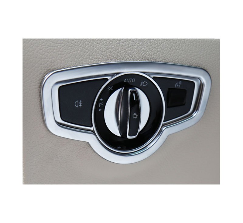 WeChat-Screenshot_20220118095436 Outer tire car headlight control button For Mercedes New E Class 2016-2019 / Silver Color - Image 1