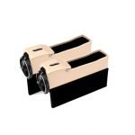 Multifunctional car seat side organizer for all makes and models of cars  ( 2 Pieces ) - WV100 / Beaje X Black Color