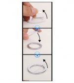 Engine start button switch frame for all types of Cars - FZ100 - Silver - Image 6