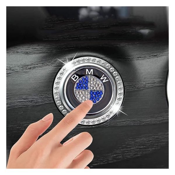 غطاء واطار زرار تشغيل المحرك مناسب لسيارات بي ام دبليو - QR100