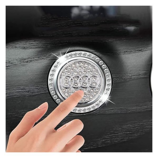 غطاء واطار زرار تشغيل المحرك مناسب لسيارات اودي - QR100