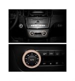 Cover Air conditioning control button For Mercedes  C Class 2008-2014 Large ( 2 Pieces )  /  Rose Gold Color