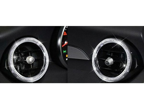 Outer frame for the side air conditioner vents For Mercedes GLK  2016-2019 /  Silver Color ( 2 Pieces )