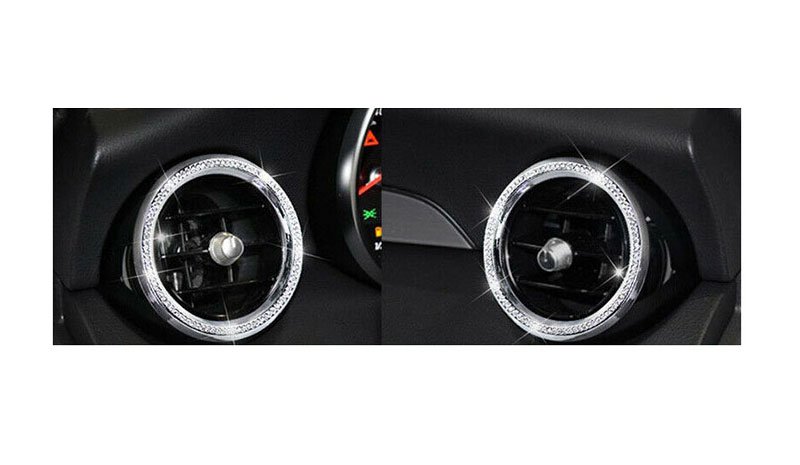 s-l1600-3 Outer frame for the side air conditioner vents For Mercedes GLK 2016-2019 / Silver Color ( 2 Pieces ) - Image 1