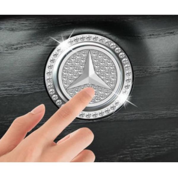 Engine start button cover and frame suitable for Mercedes cars - QR100