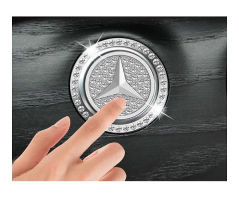 sdrdr (5) Engine start button cover and frame suitable for Mercedes cars - QR100 - Image 1