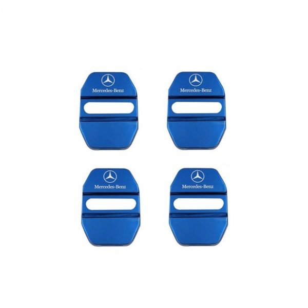 Cover Lock car door For Mercedes C Class 2008-2014 ( 4 Pieces) / Blue Color