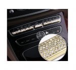 Air conditioning control buttons cover For Mercedes New E Class 2016-2019 ( 11 Pieces ) / Gold Color