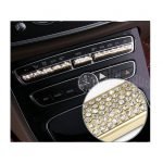 Air conditioning control buttons cover For Mercedes New E Class 2016-2019 ( 11 Pieces ) / Gold Color