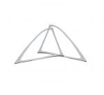 Frame for the side speakers of the car For Mercedes New E Class 2016-2019 / Silver Color  ( 2 Pieces )