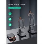 Desktop Foldable Stand For Mobile and Tablet - Z1 - Green - Image 4