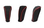 Leather gear stick Case - MV200 - Black & Red Color - Image 4