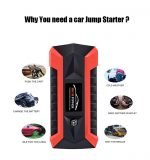 Power Bank Multi-use 99800 mAh  with car air blower featuring 4 USB ports for charging devices / Black X Red color - Image 6