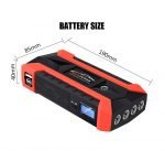 Power Bank Multi-use 99800 mAh  with car air blower featuring 4 USB ports for charging devices / Black X Red color - Image 8