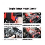 Power Bank Multi-use 99800 mAh  with car air blower featuring 4 USB ports for charging devices / Black X Red color - Image 12
