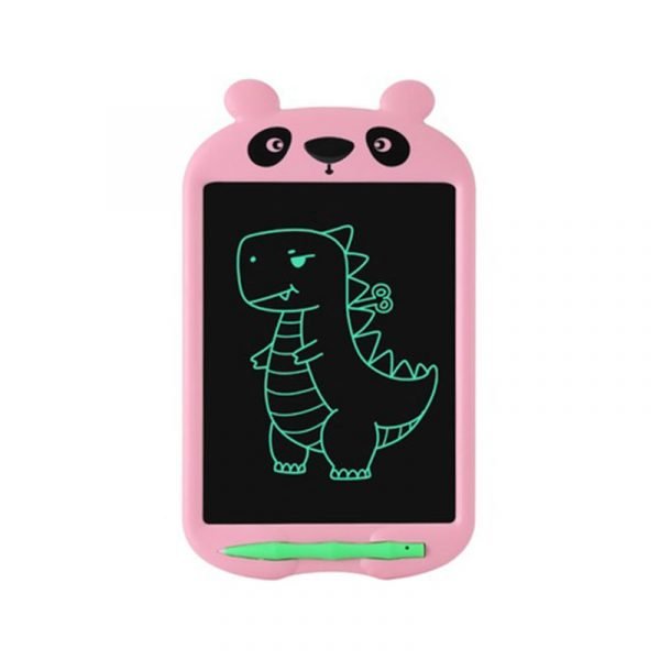 LCD Electronic Drawing & Writing Digital Board 8.5 Inch With One Click & Self Erase Pen / Pink Color