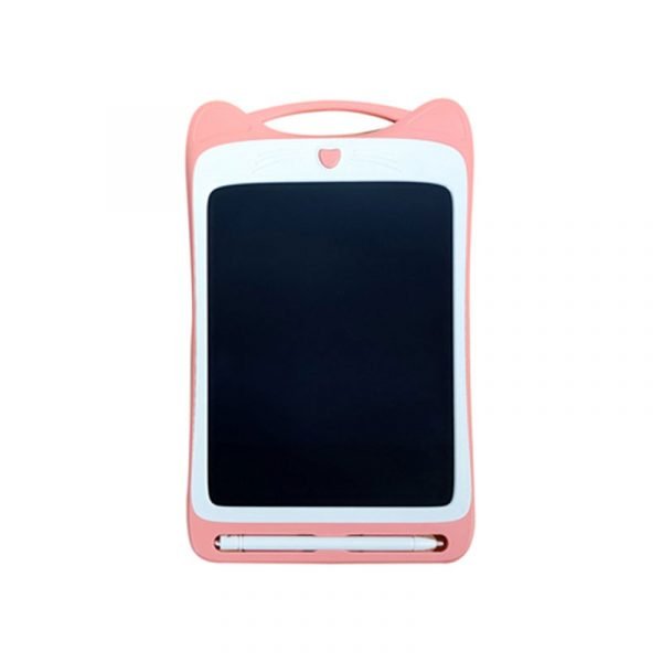 LCD Electronic Drawing & Writing Digital Board 12 Inch With One Click & Self Erase Pen - CR2033 / Pink Color
