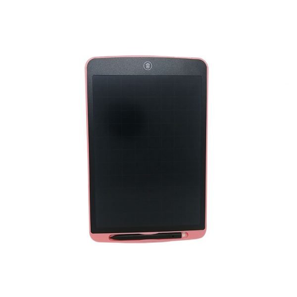 LCD Electronic Drawing & Writing Digital Board 12 Inch With One Click & Self Erase Pen - CR2039 / Pink Color