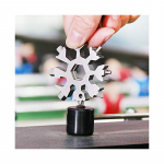 18-in-1 Snowflake Multi-Purpose Snow Window Tool Made of Scratch and Rust Resistant Solid Steel - SPS10 / Silver Color - Image 4