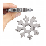 18-in-1 Snowflake Multi-Purpose Snow Window Tool Made of Scratch and Rust Resistant Solid Steel - SPS10 / Silver Color - Image 6