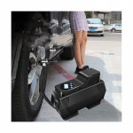 Air pump with flashlight - for car tires, bicycles, balls and floating collars works on the car's lighter or battery / NBX65 - Image 10