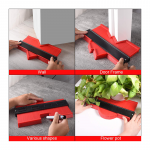 Contour measuring ruler for measuring angles and hard-to-reach places Size 25CM X 9CM / Red Color - Image 2