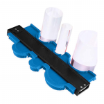 Contour measuring ruler for measuring angles and hard-to-reach places Size 38CM X 9CM / Blue Color