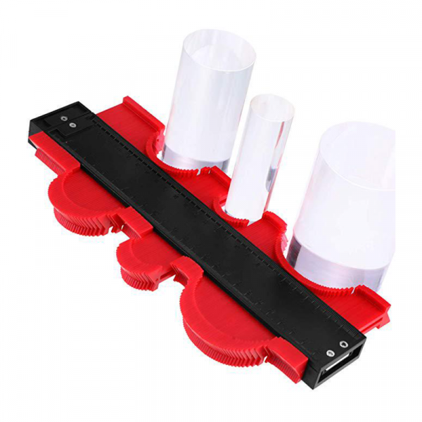 Contour measuring ruler for measuring angles and hard-to-reach places Size 38CM X 9CM / Red Color