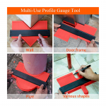 Contour measuring ruler for measuring angles and hard-to-reach places Size 25CM X 9CM / Red Color - Image 3