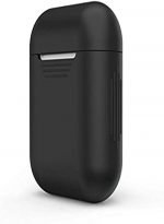 Wireless Charging Headset Smart Case Cover For Apple AirPods - Black Color - Image 3